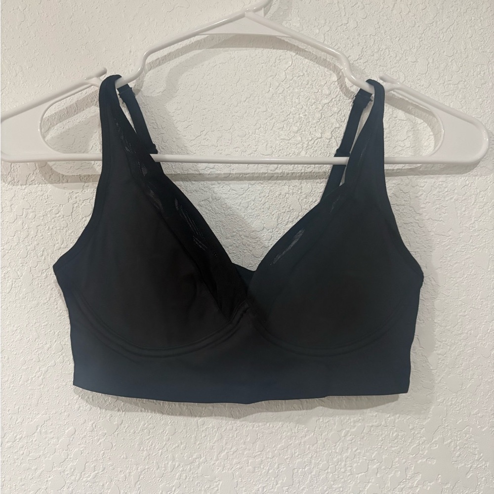 Ruby Ribbon Second Skin Sheer Demiette in Black NWT